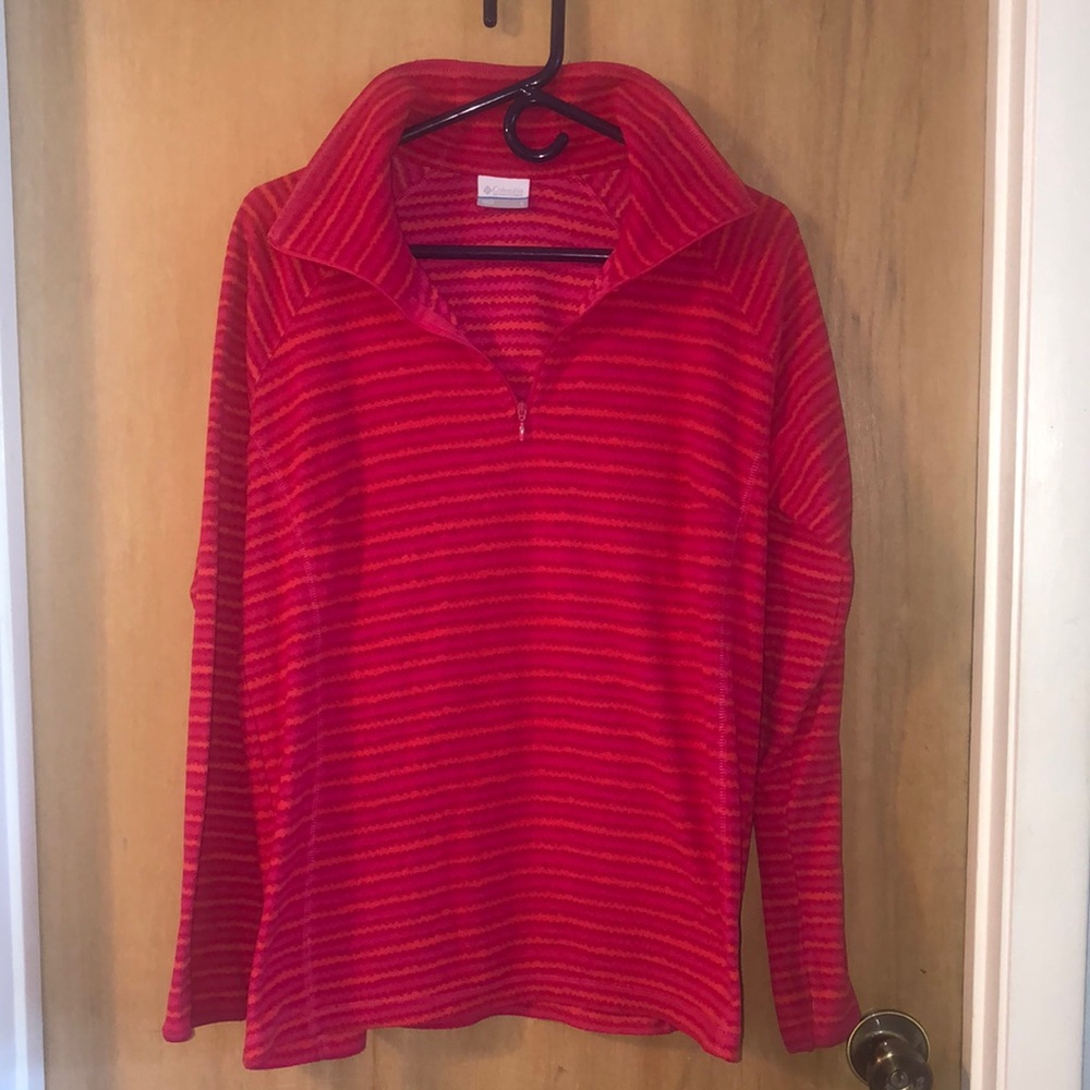 Columbia Soft Quarter Zip Fleece High Warm Collar Large - Picture 1 of 3